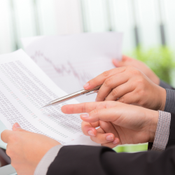 people reading papers 